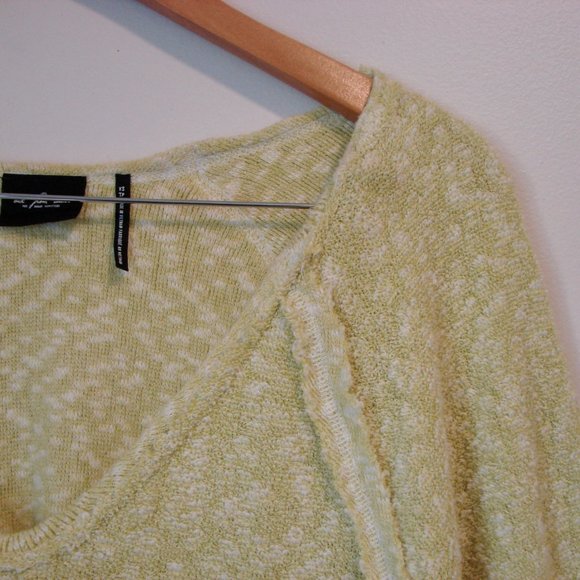 Urban Outfitters Sweater Out From Under Jada Slouchy Knubby Lime Size XS Small - Picture 10 of 14